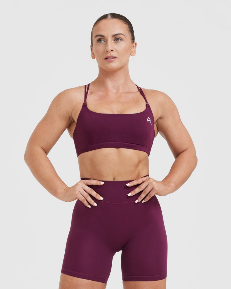 Pink Oner Active Everyday Cross Over Bralette Sports Bras | 03846NOUB