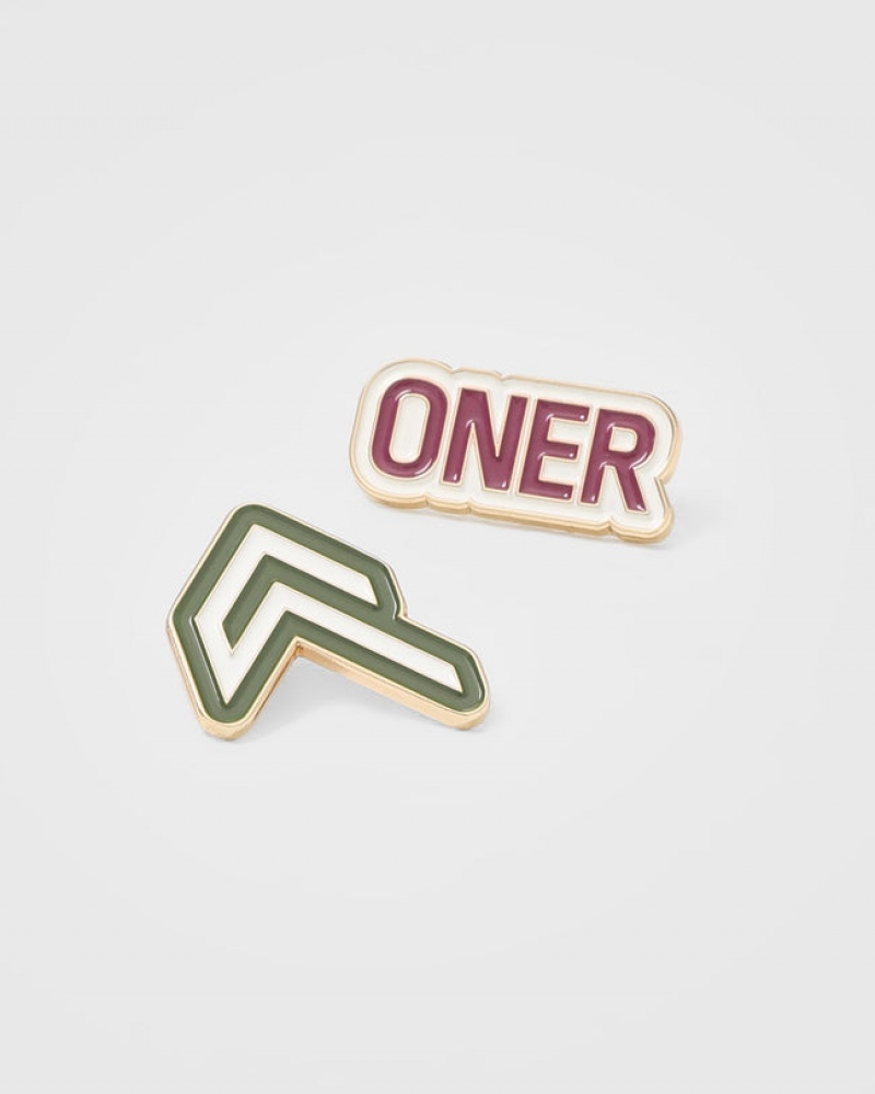 Pink / Khaki Oner Active Raising The Bar Graphic Pins 3 Pack Accessories | 74835QFWD