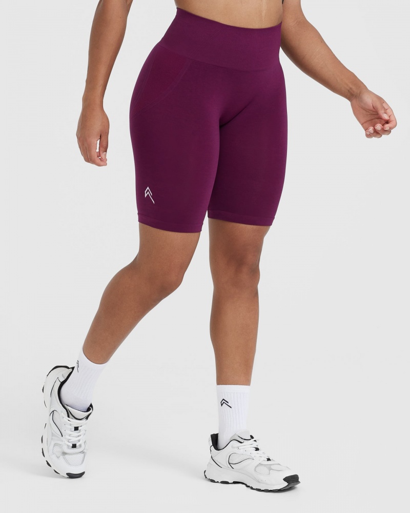 Purple Oner Active Effortless Seamless Cycling Shorts | 24310FHYU