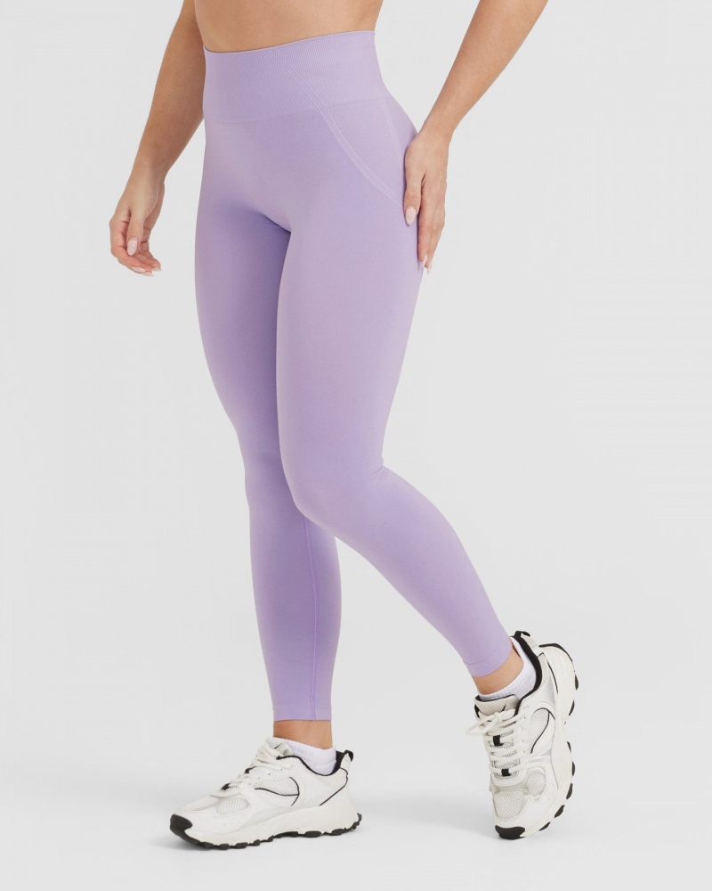 Purple Oner Active Effortless Seamless Leggings | 20143WJGT