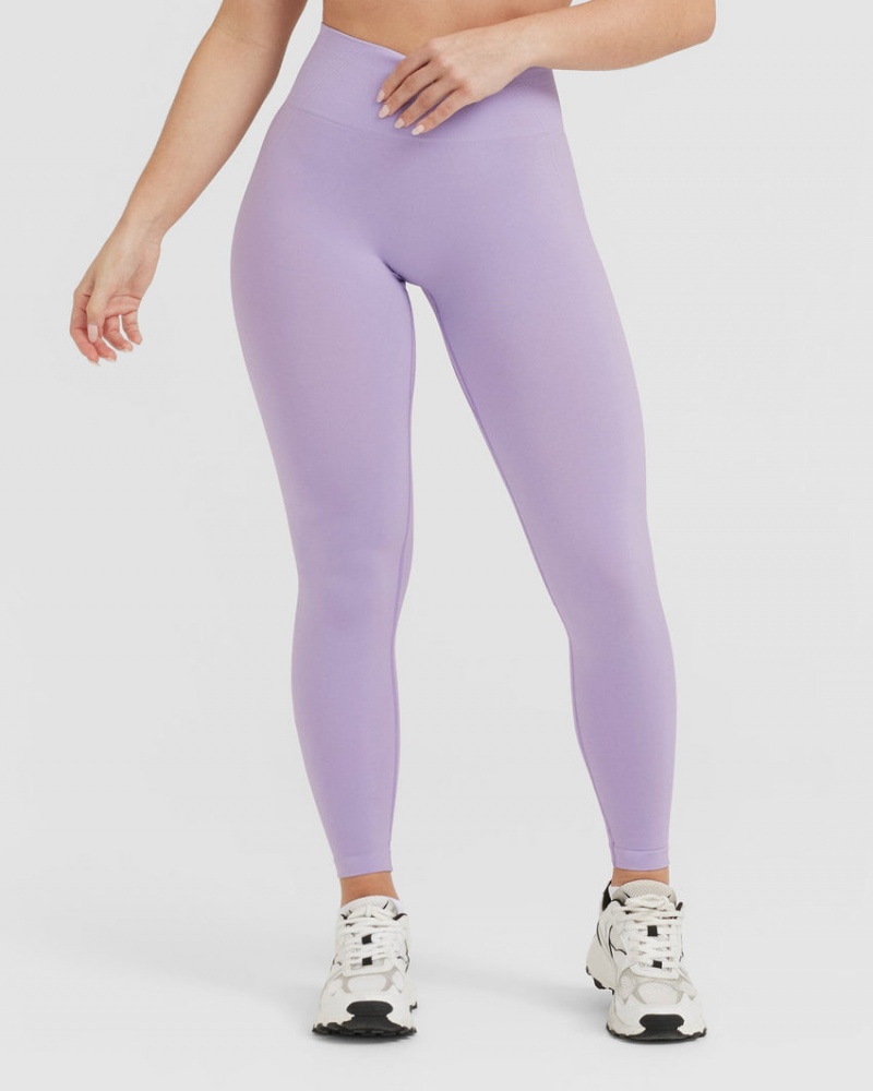 Purple Oner Active Effortless Seamless Leggings | 20143WJGT