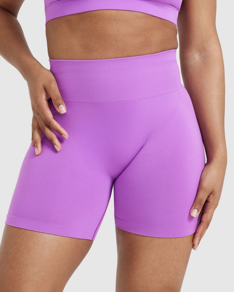 Purple Oner Active Effortless Seamless Shorts | 76210KAUW