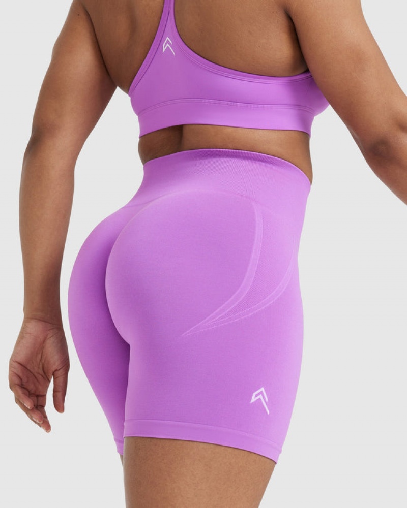 Purple Oner Active Effortless Seamless Shorts | 76210KAUW