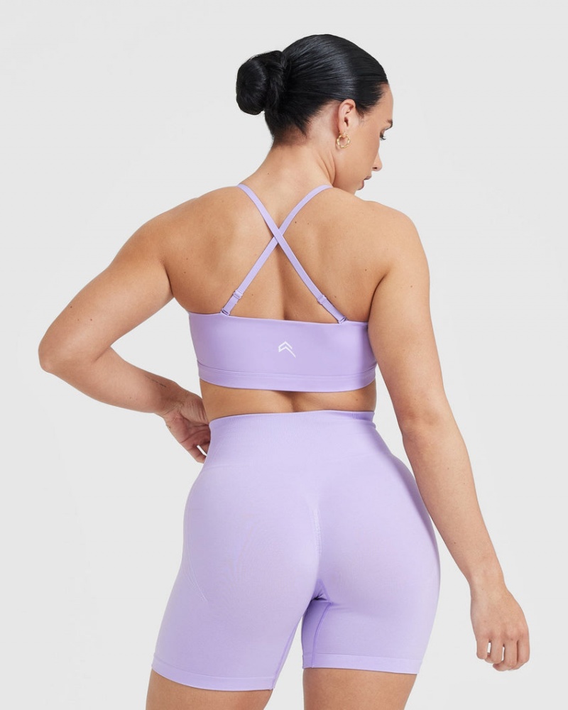 Purple Oner Active Everyday Bandeau Bralette Sports Bras | 72830WSUR