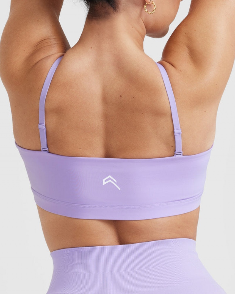 Purple Oner Active Everyday Bandeau Bralette Sports Bras | 72830WSUR