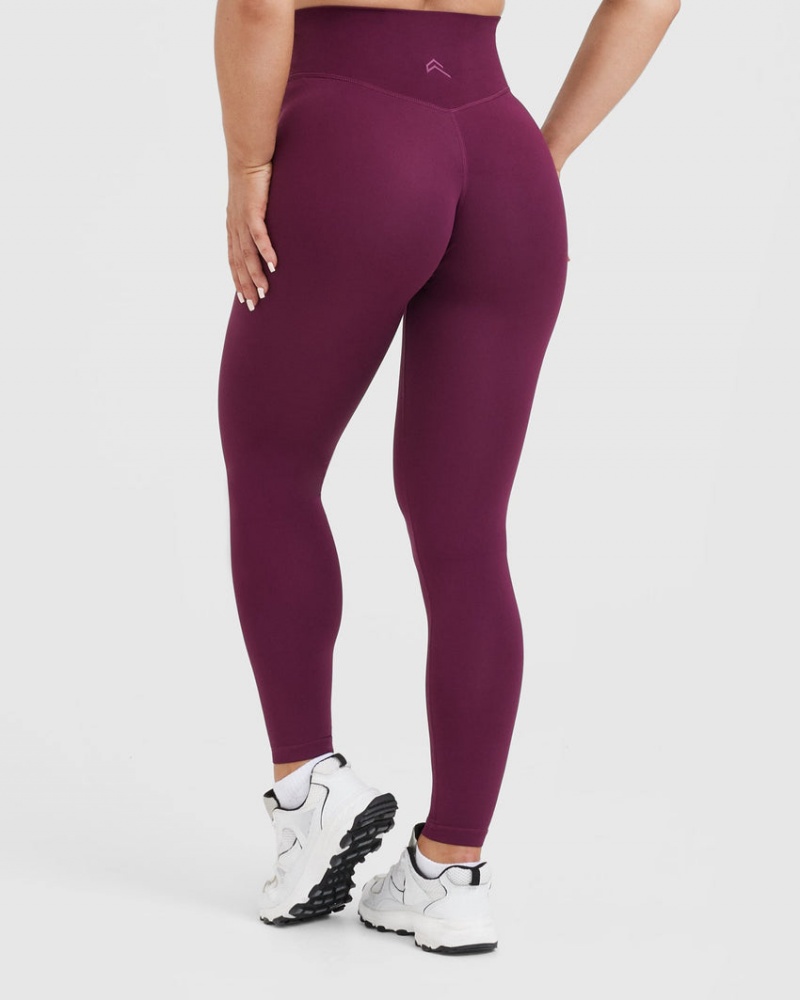 Purple Oner Active Timeless High Waisted Leggings | 15328XJEW