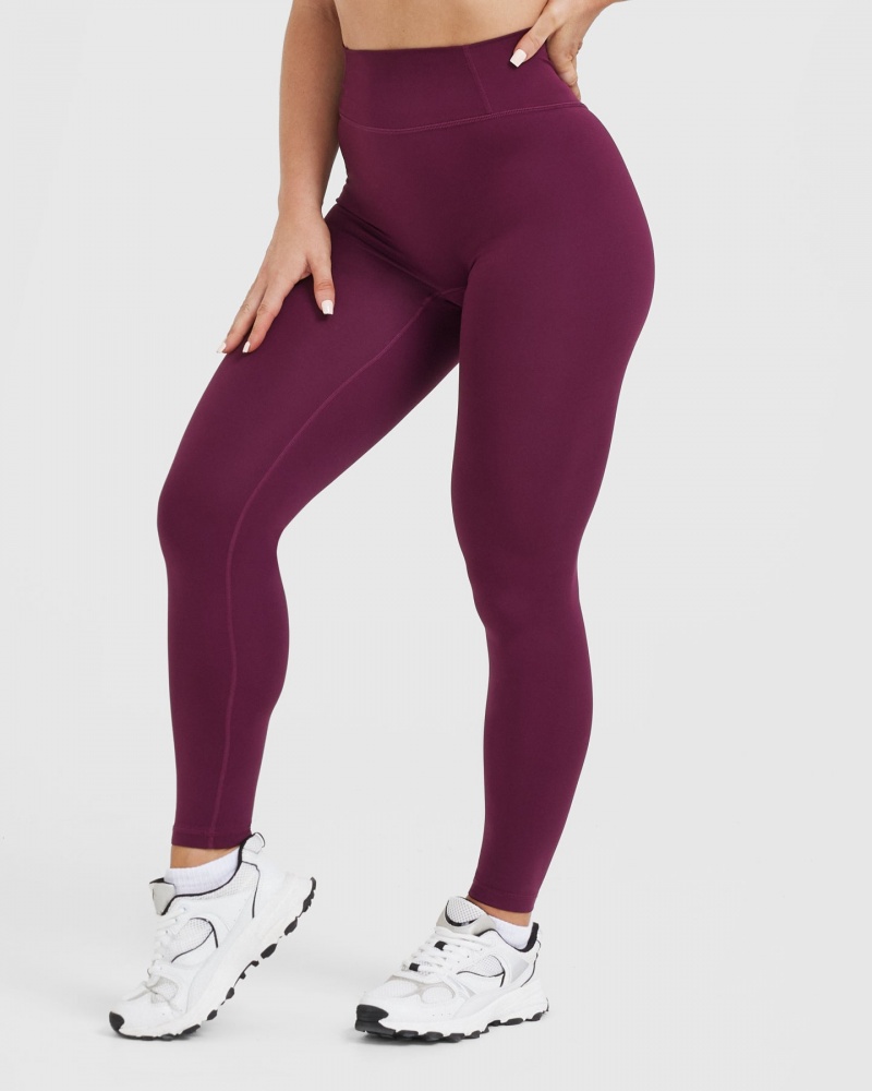 Purple Oner Active Timeless High Waisted Leggings | 15328XJEW