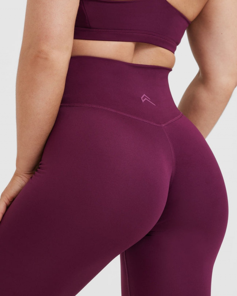 Purple Oner Active Timeless High Waisted Leggings | 15328XJEW