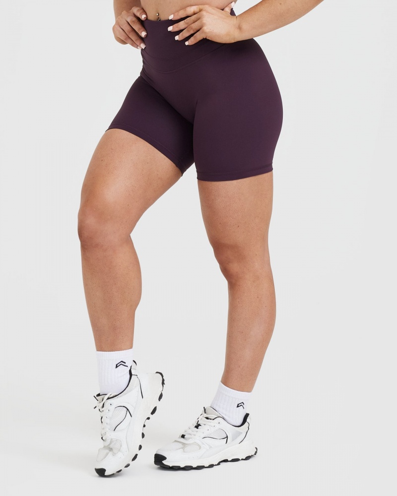 Purple Oner Active Unified High Waisted Shorts | 45628GRJP