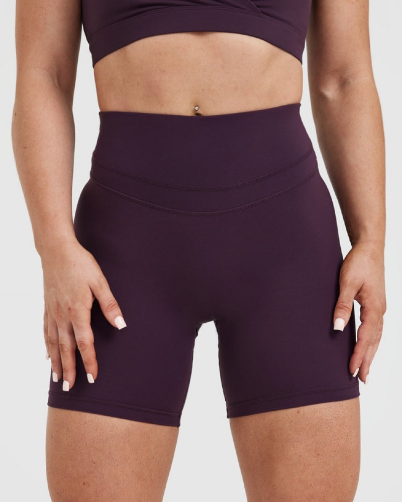 Purple Oner Active Unified High Waisted Shorts | 45628GRJP