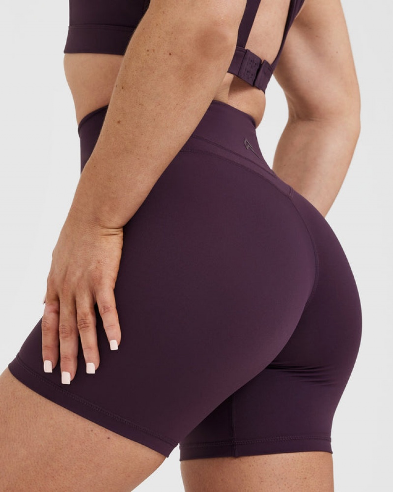 Purple Oner Active Unified High Waisted Shorts | 45628GRJP