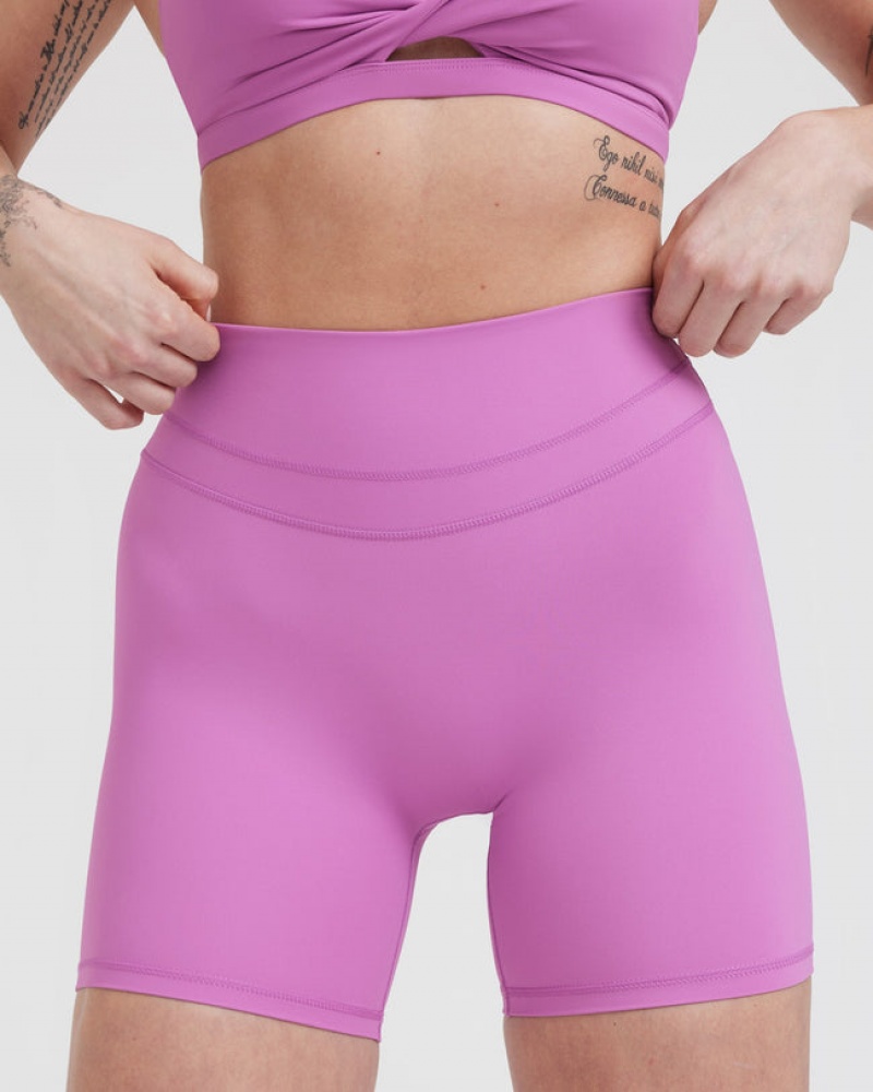 Purple Oner Active Unified High Waisted Shorts | 28410TGHY