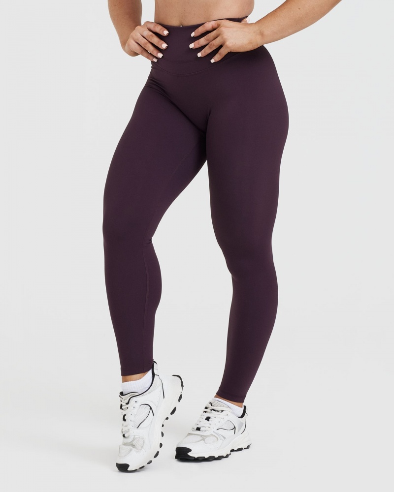 Purple Oner Active Unified High Waisted Leggings | 25610SUAF