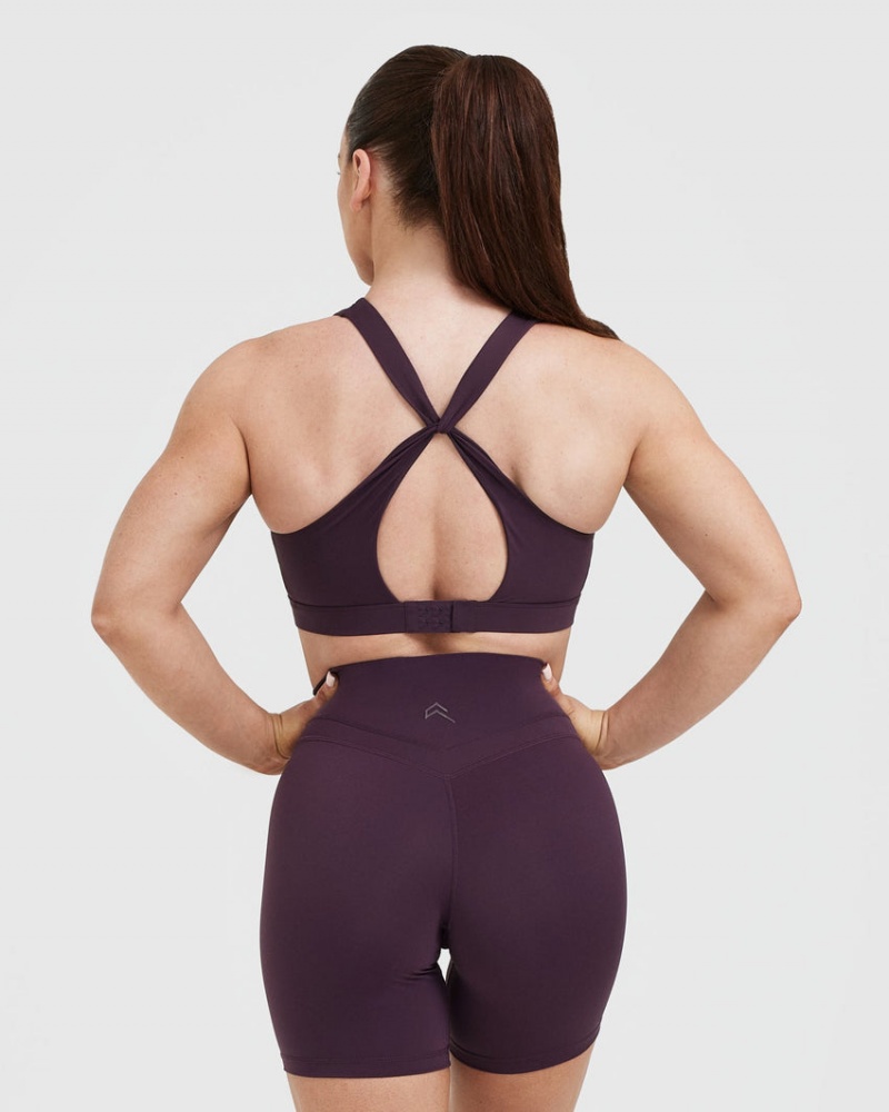 Purple Oner Active Unified Layered Sports Bras | 14063VKDG