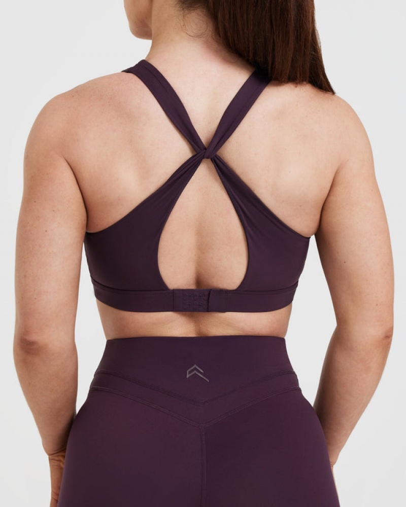 Purple Oner Active Unified Layered Sports Bras | 14063VKDG