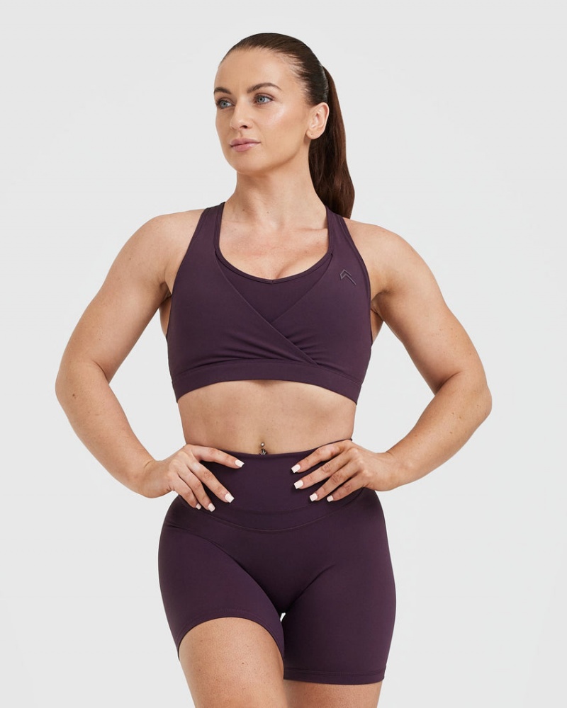 Purple Oner Active Unified Layered Sports Bras | 14063VKDG