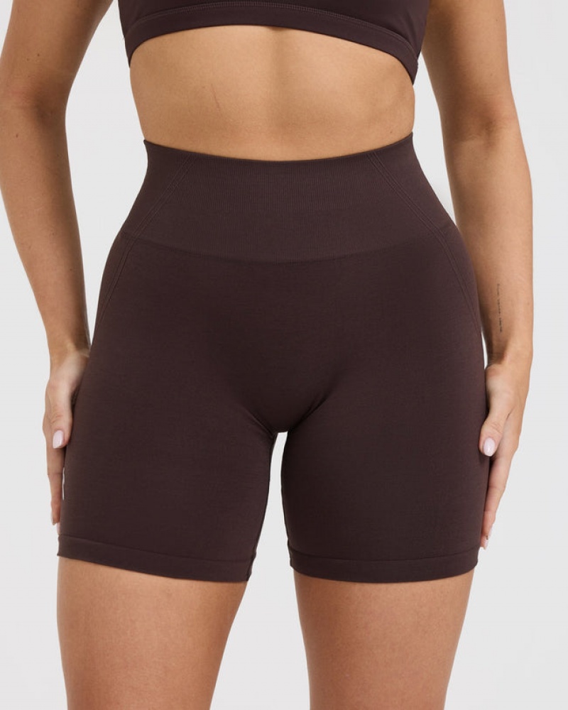 Purple / Brown Oner Active Effortless Seamless Shorts | 68175ZWMG