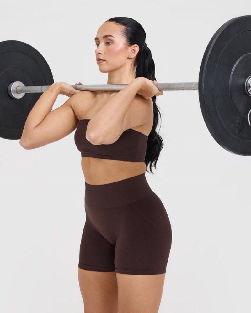 Purple / Brown Oner Active Effortless Seamless Shorts | 68175ZWMG