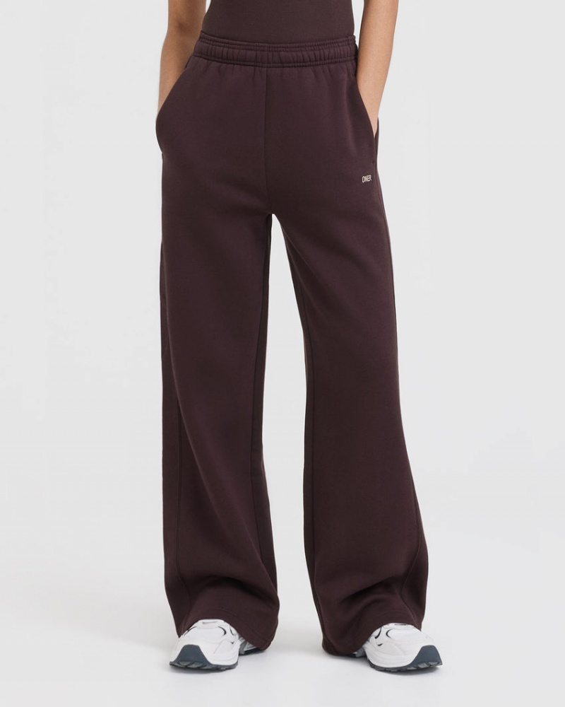 Purple / Brown Oner Active Foundations Straight Leg Joggers | 80162JPVD