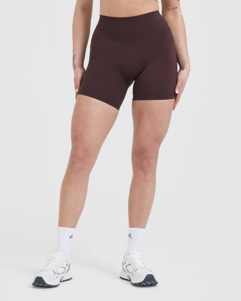 Purple / Brown Oner Active Unified High Waisted Shorts | 59376DUOJ