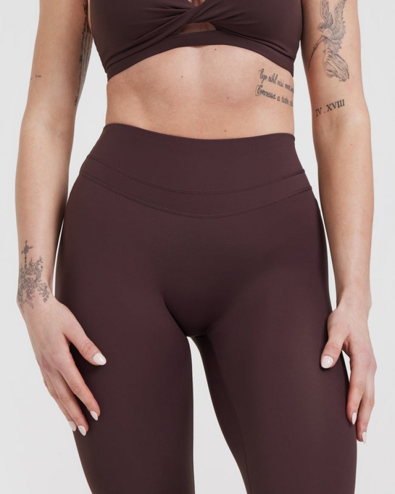 Purple / Brown Oner Active Unified High Waisted Leggings | 81594FDXW