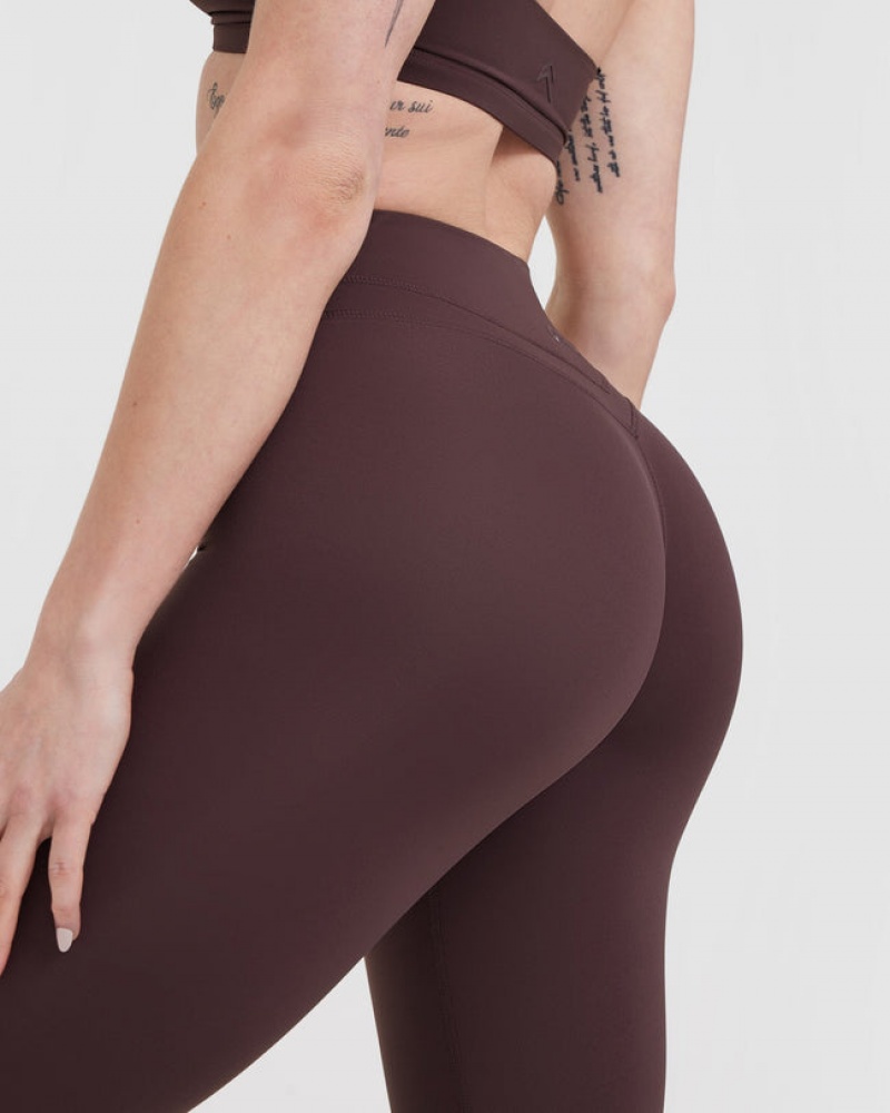 Purple / Brown Oner Active Unified High Waisted Leggings | 81594FDXW