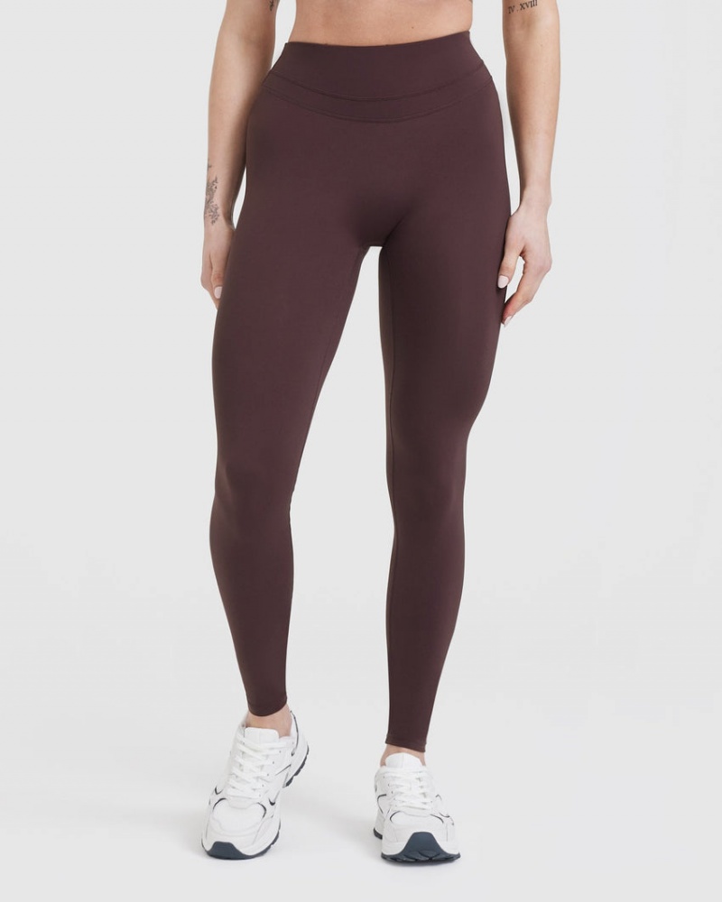 Purple / Brown Oner Active Unified High Waisted Leggings | 81594FDXW