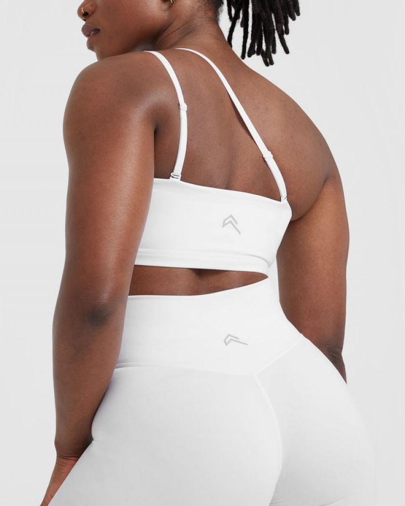 White Oner Active Everyday Bandeau Bralette Sports Bras | 68239CBYS