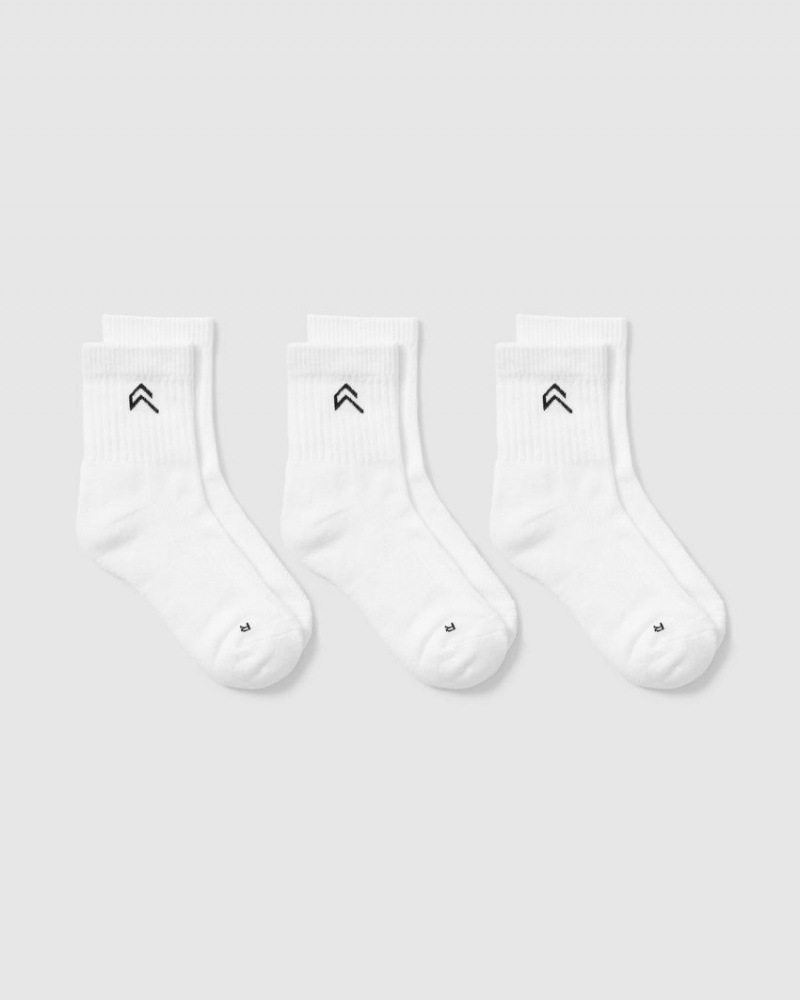 White Oner Active Mid Crew 3 Pack Accessories | 59724ZSPH