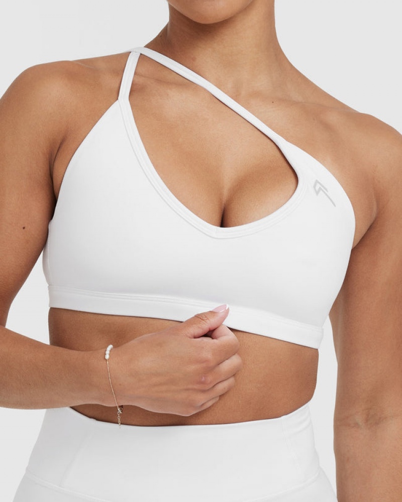 White Oner Active Timeless Strappy Bralette Sports Bras | 26574ESUT