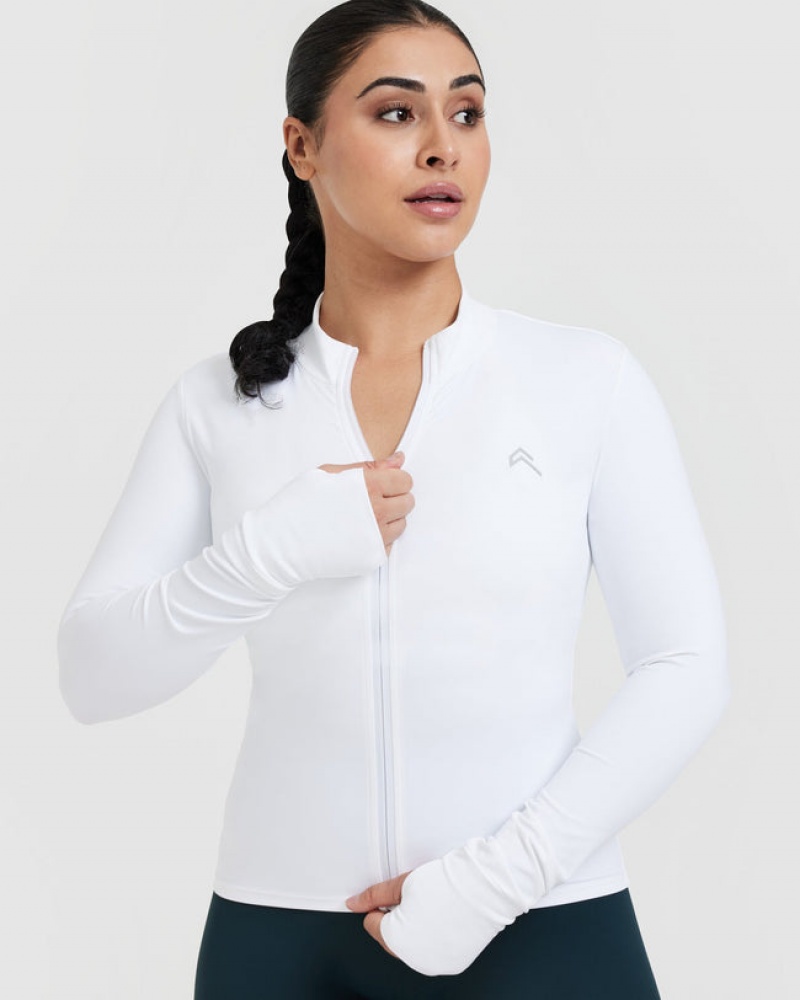 White Oner Active Unified Jackets | 09843QXRV